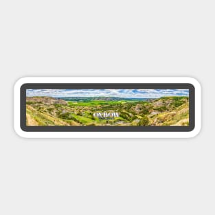 Oxbow Overlook at Theodore Roosevelt National Park North Unit Sticker